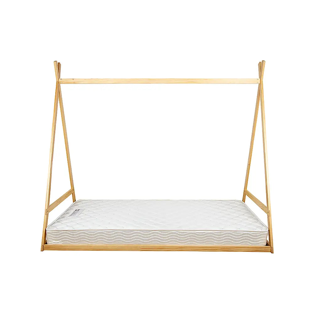 Kids Tent Montessori Toddler Floor Bed Wooden Bedframe - Furniture > Bedroom