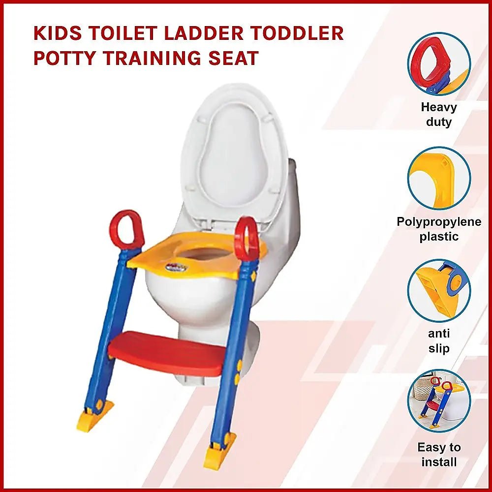 Kids Toilet Ladder Toddler Potty Training Seat - Baby & Kids > Kid’s Furniture > Kid’s Tables Chairs & Seats