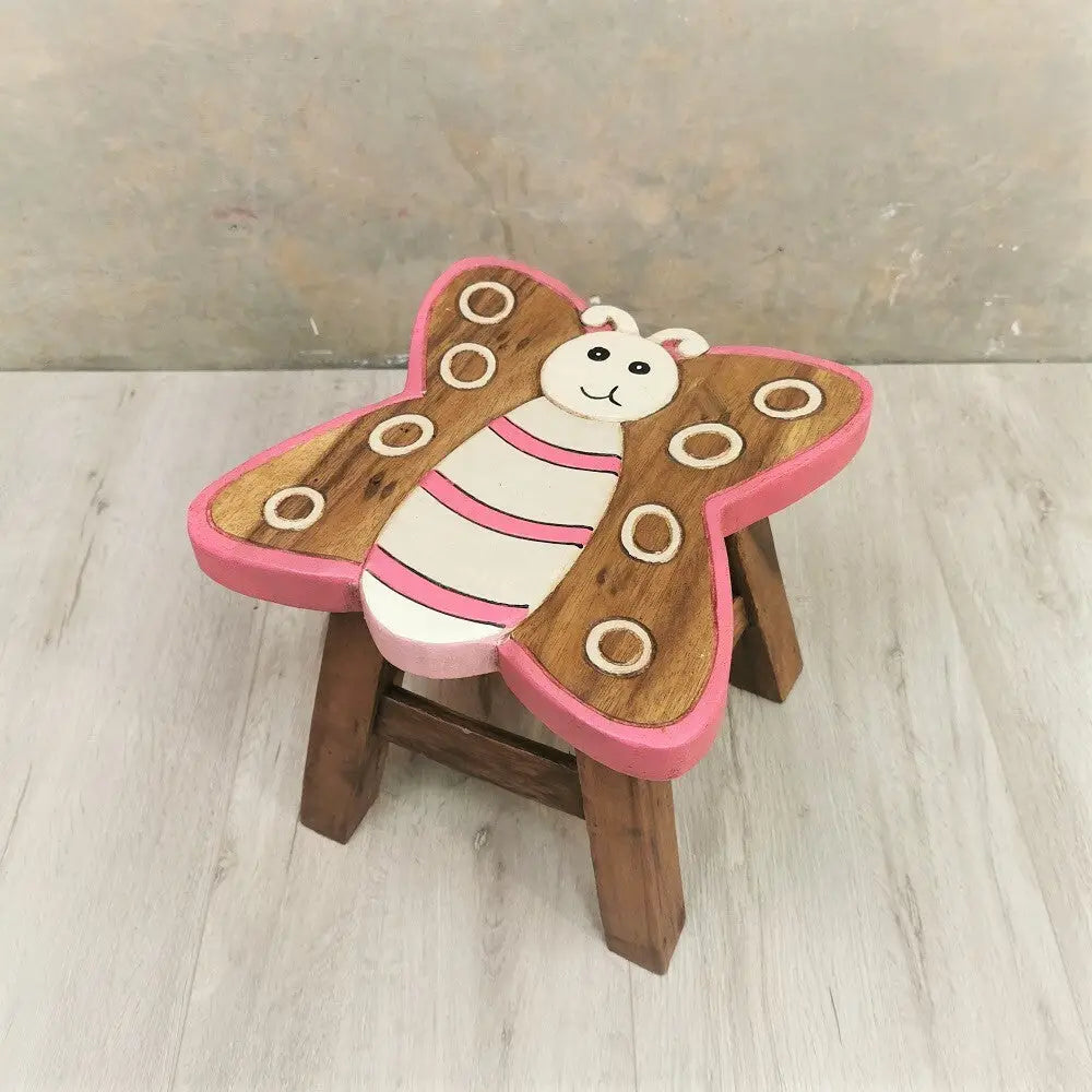 Kids Wooden Stool Butterfly - Baby & Kids > Kid’s Furniture