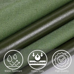 KILIROO 3X3m Heavy Duty Waterproof Sun Blocked Dustproof Canvas Tarp Army Green - Furniture > Outdoor