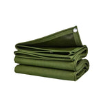 KILIROO 3X3m Heavy Duty Waterproof Sun Blocked Dustproof Canvas Tarp Army Green - Furniture > Outdoor