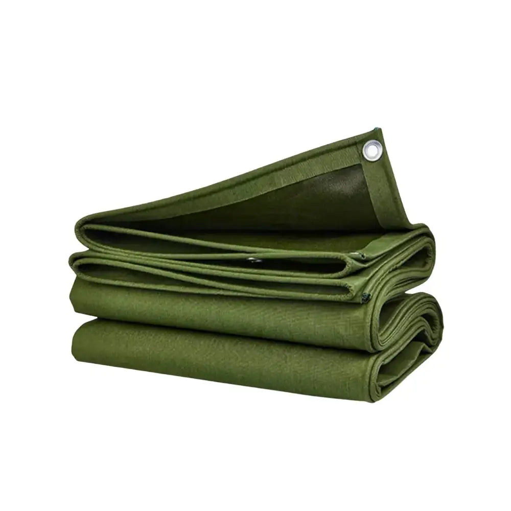 KILIROO 3X3m Heavy Duty Waterproof Sun Blocked Dustproof Canvas Tarp Army Green - Furniture > Outdoor