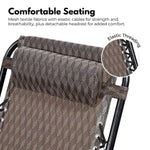 KILIROO Folding Reclining Camping Chair With Breathable Mesh (Argyle) KR-FC-106-QL - Home & Garden > Garden Furniture