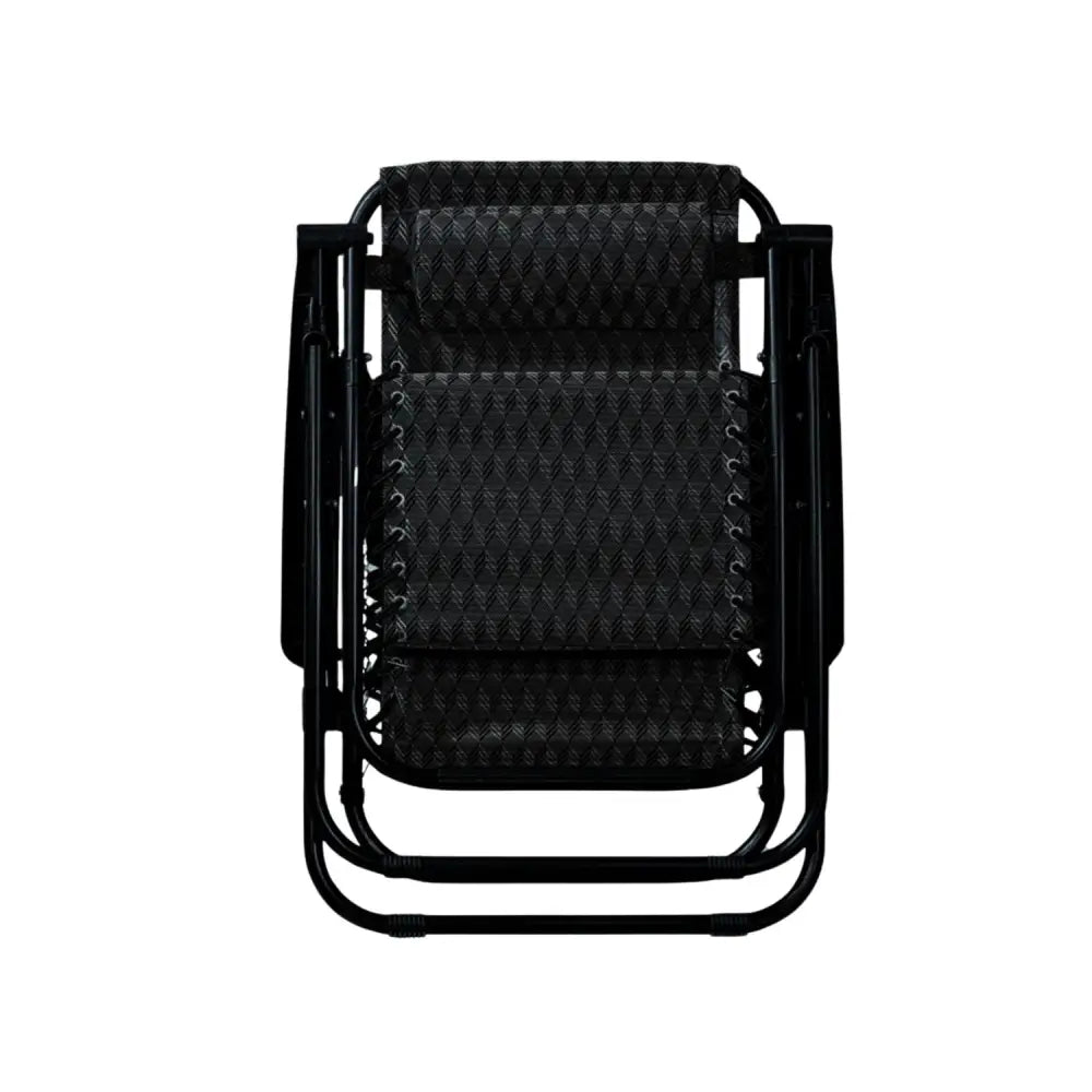 KILIROO Folding Reclining Camping Chair With Breathable Mesh (Black) KR-FC-105-QL - Home & Garden > Garden Furniture