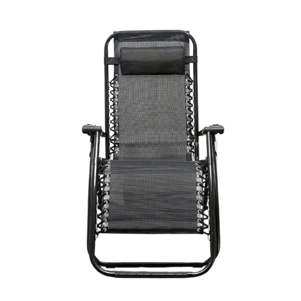 KILIROO Folding Reclining Camping Chair With Breathable Mesh (Black) KR-FC-105-QL - Home & Garden > Garden Furniture
