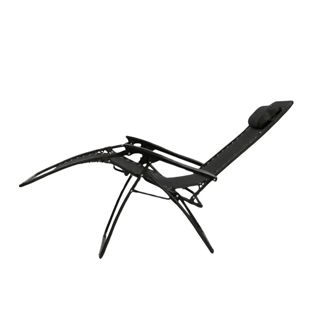 KILIROO Folding Reclining Camping Chair With Breathable Mesh (Black) KR-FC-105-QL - Home & Garden > Garden Furniture
