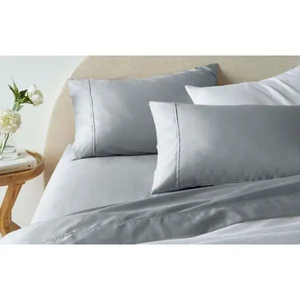 1900Tc Cotton Rich Grey Sheet Set by Accessorize King - Home & Garden > Bedding > Bed Sheets