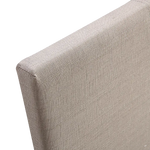 King Linen Fabric Bed Frame Beige - Furniture > Bedroom > Beds & Bed Frames
