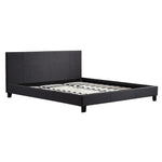King Linen Fabric Bed Frame Grey - Furniture > Bedroom > Beds & Bed Frames