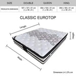 King Mattress Euro Top Memory Foam Non-woven Pocket Spring - Furniture > Mattresses