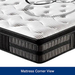 King Mattress in Gel Memory Foam Pocket Coil Medium Firm Bed 34cm Thick - Furniture > Mattresses