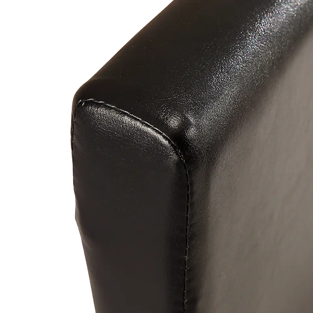 King PU Leather Bed Frame Brown - Furniture > Bedroom
