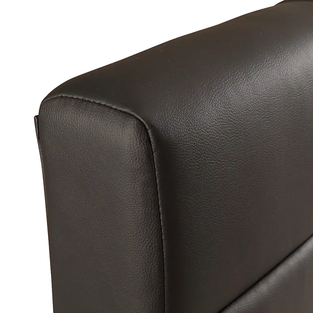King PU Leather Deluxe Bed Frame Black - Furniture > Bedroom > Beds & Bed Frames
