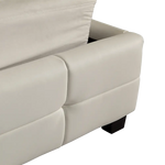 King PU Leather Deluxe Bed Frame White - Furniture > Bedroom > Beds & Bed Frames