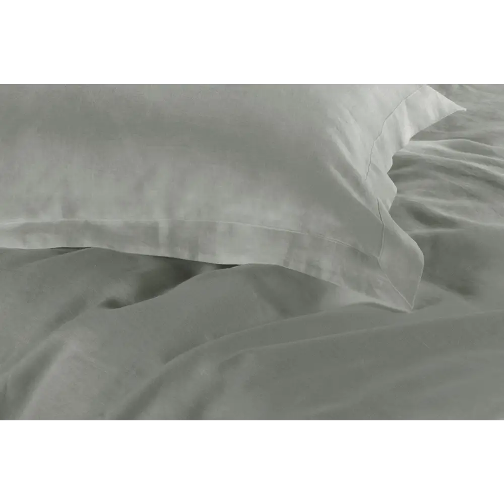King Single 1000TC Tailored Duvet Quilt Cover Set - Grey - Home & Garden > Bedding > Duvet Covers