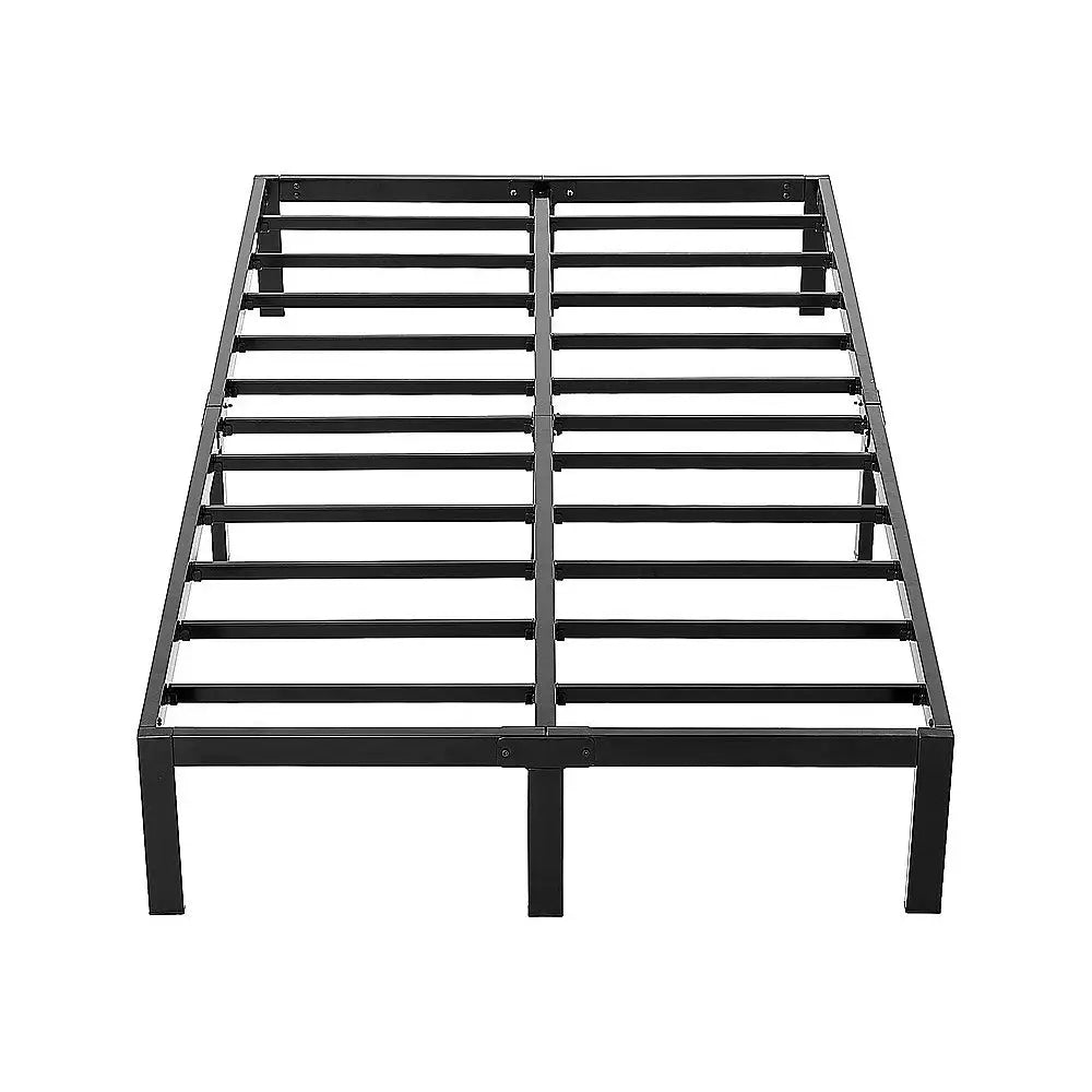 King Single Metal Bed Frame Full Steel Heavy Duty - Furniture > Bedroom > Beds & Bed Frames