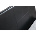 King Single PU Leather Bed Frame Black - Furniture > Bedroom