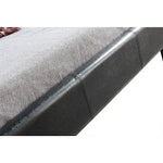 King Single PU Leather Bed Frame Black - Furniture > Bedroom