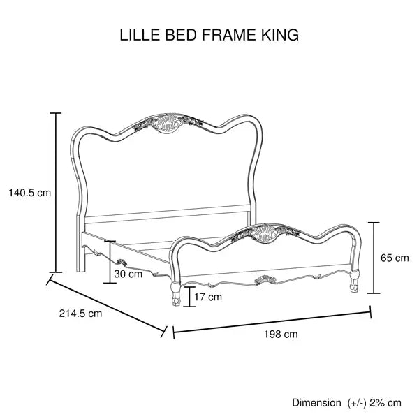 King Size Bed Frame Linen Fabric Beige Oak Wood White Washed Finish Slat Base Mattress Support - Furniture > Mattresses