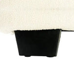 King Size High Rise Headboard Linen Beige Fabric Four MDF Drawers with Wheels Bed Frame - Furniture > Bedroom > Beds &
