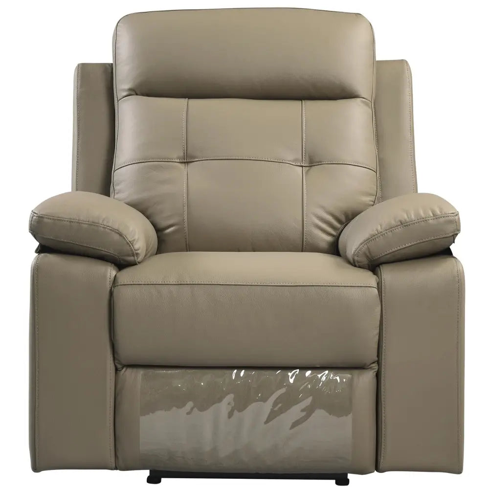 Kingsman 1 Seater Electric Recliner Sofa Genuine Leather Home Theater Lounge - Furniture > Sofas