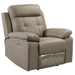 Kingsman 1 Seater Electric Recliner Sofa Genuine Leather Home Theater Lounge - Furniture > Sofas