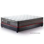 KINGSTON Mattress DOUBLE Size Bed Euro Top Pocket Spring Bedding Firm Foam 34CM - Furniture > Mattresses