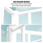 KINGSTON SLUMBER 2in1 Single Metal Bunk Bed Frame with Modular Design Matte White - Furniture > Bedroom > Beds & Bed