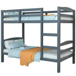Kingston Slumber Bunk Bed Frame Single Wooden Children Timber PIne Wood Loft Kids Bedroom Furniture - Furniture >