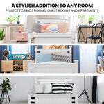 KINGSTON SLUMBER King Single Wooden Timber Bed Frame White - Furniture > Bedroom