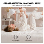 KINGSTON SLUMBER King Single Wooden Timber Bed Frame White - Furniture > Bedroom