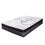 Kingston Slumber Mattress DOUBLE Size Bed Euro Top Pocket Spring Firm Bedding Foam 34CM - Furniture > Mattresses