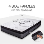 Kingston Slumber Mattress DOUBLE Size Bed Euro Top Pocket Spring Firm Bedding Foam 34CM - Furniture > Mattresses