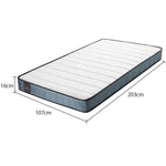 Kingston Slumber Mattress KING SINGLE Bed Size Bonnell Spring Bedding Firm Foam Top 16CM - Furniture > Mattresses