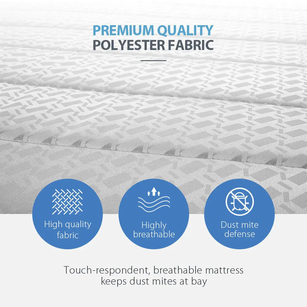 Kingston Slumber Mattress QUEEN Bed Size Bonnell Spring Bedding Firm Foam Top 16CM - Furniture > Mattresses