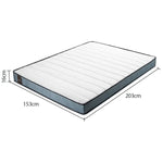 Kingston Slumber Mattress QUEEN Bed Size Bonnell Spring Bedding Firm Foam Top 16CM - Furniture > Mattresses
