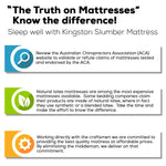Kingston Slumber Mattress QUEEN Size Bed Euro Top Pocket Spring Bedding Firm Foam 33CM - Furniture > Mattresses