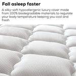 Kingston Slumber Mattress SINGLE Size Bed Euro Top Pocket Spring Bedding Firm Foam 34CM - Furniture > Mattresses
