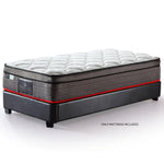 Kingston Slumber Mattress SINGLE Size Bed Euro Top Pocket Spring Bedding Firm Foam 34CM - Furniture > Mattresses
