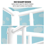 KINGSTON SLUMBER Single over Double Metal Bunk Bed Frame Matte White - Furniture > Bedroom > Beds & Bed Frames