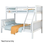 Kingston Slumber Single Over Double Wooden Bunk Bed Frame Triple Solid Pine 2-in-1 Modular Design Converts to 2 Beds