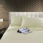 Kingtex 300TC Cotton Sheet Set Cream King - Home & Garden > Bedding