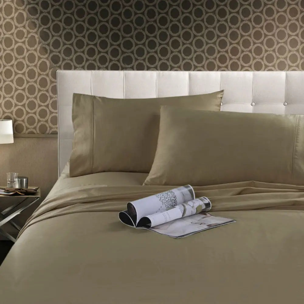 Kingtex 300TC Cotton Sheet Set Linen King Single - Home & Garden > Bedding