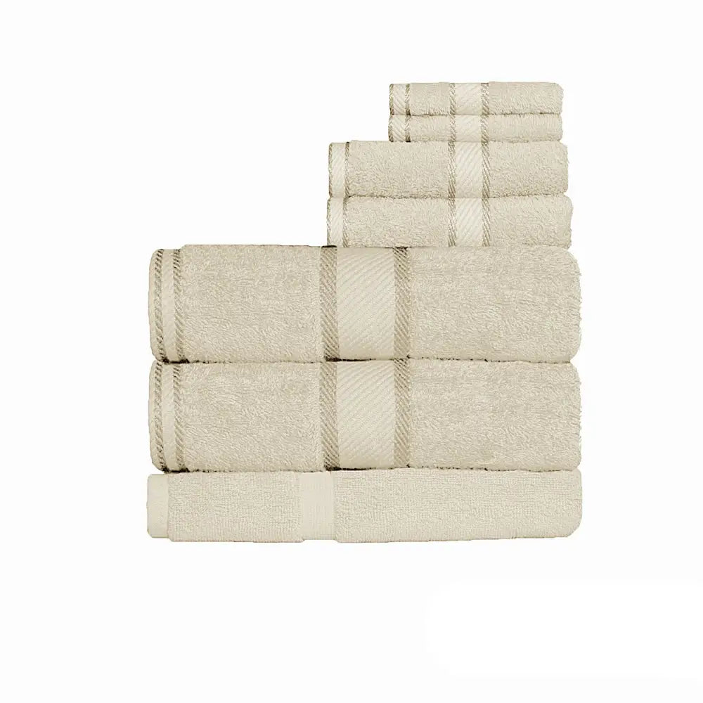 Kingtex 550gsm Cotton 7 Pce Bath Sheet Set Linen - Home & Garden > Bathroom Accessories
