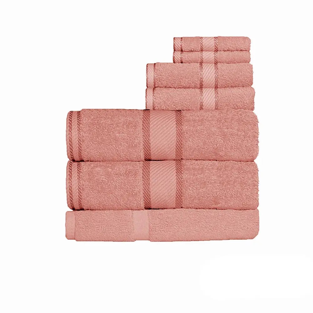 Kingtex 550gsm Cotton 7 Pce Bath Sheet Set Rust - Home & Garden > Bathroom Accessories