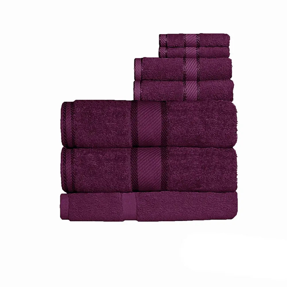 Kingtex 550gsm Cotton 7 Pce Bath Sheet Set Shiraz - Home & Garden > Bathroom Accessories