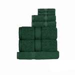 Kingtex 550gsm Cotton 7 Pce Towel Set Forest - Home & Garden > Bathroom Accessories > Bath Towels & Robes
