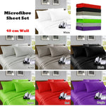 Kingtex Microfibre Sheet Set Coffee Single - Home & Garden > Bedding