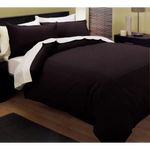 Kingtex Pintuck Quilt Cover Set Chocolate Queen - Home & Garden > Bedding