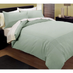 Kingtex Pintuck Quilt Cover Set Melon Single - Home & Garden > Bedding